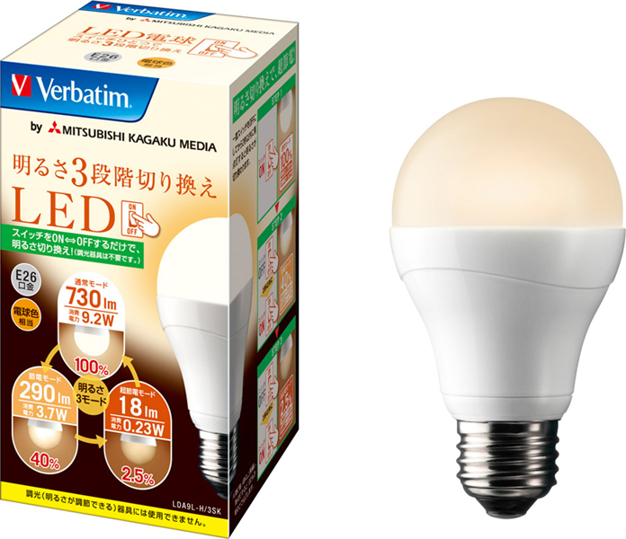 電球色タイプ「LDA9L-H/3SK」