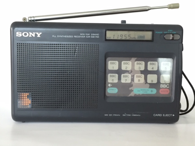 新品同様 【極美品】SONY ICR-SW700 日本製 短波 局名タッチラジオ 