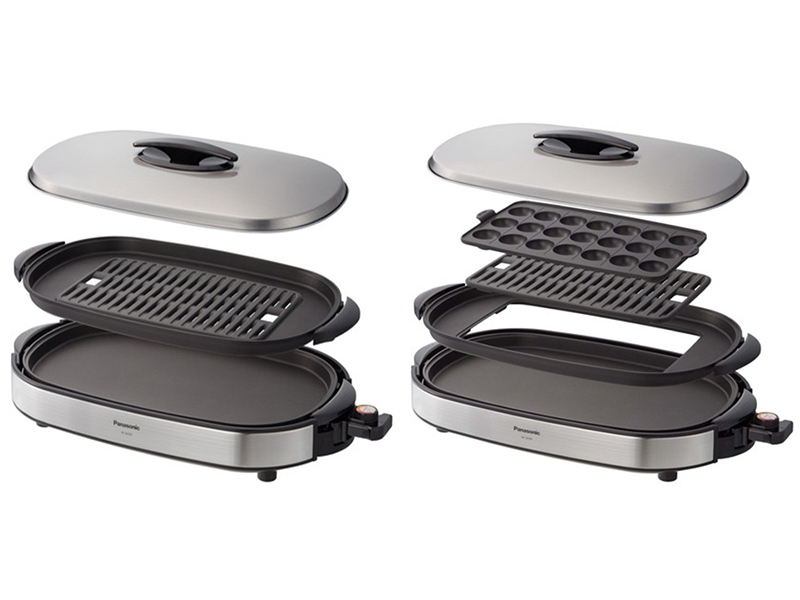 パナソニック、ビッグサイズで一度にたっぷり焼けるホットプレート