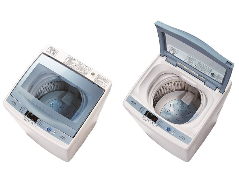 アクア、フタがクリアで洗濯中の様子がわかりやすい全自動洗濯機 - 家電 Watch