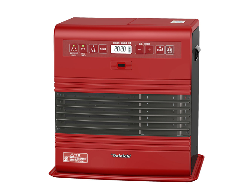 【美品】ダイニチ石油ファンヒーター FW-3719SGXE7 赤 ダイニチ、消臭システムを搭載した高機能タイプの石油ファンヒーター