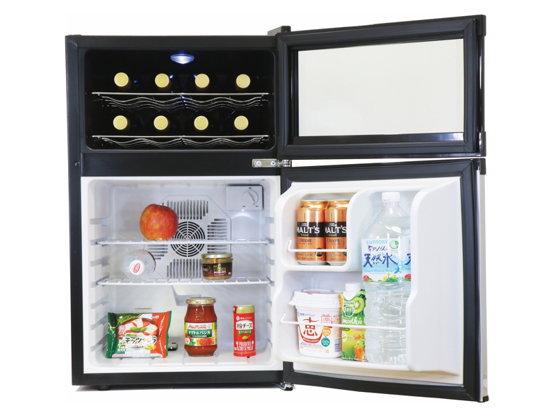 エスキュービズム 12本収納 デュアルワインクーラー SCW-212B デュアル