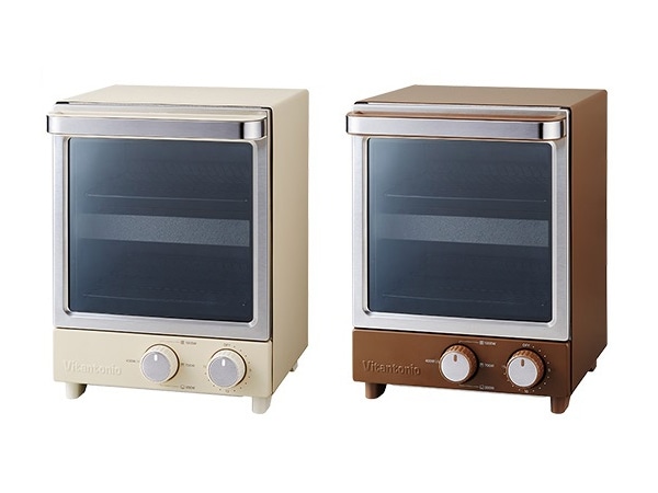 ビタントニオ、縦型2段式で省スペースに置けるオーブントースター