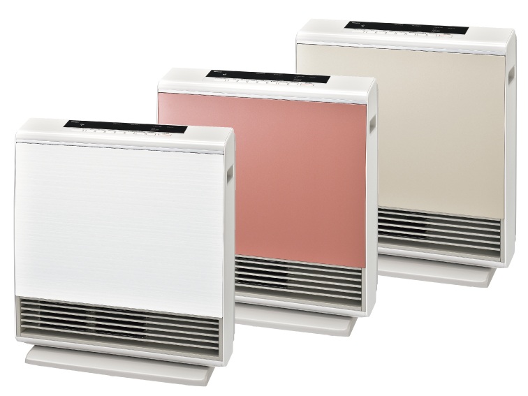 リンナイ、軽量コンパクトで女性でも運びやすいガスファンヒーター