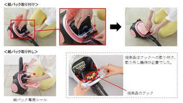 三菱電機 業界最軽量3 4kgを実現した紙パック式掃除機 Be K ビケイ 家電 Watch