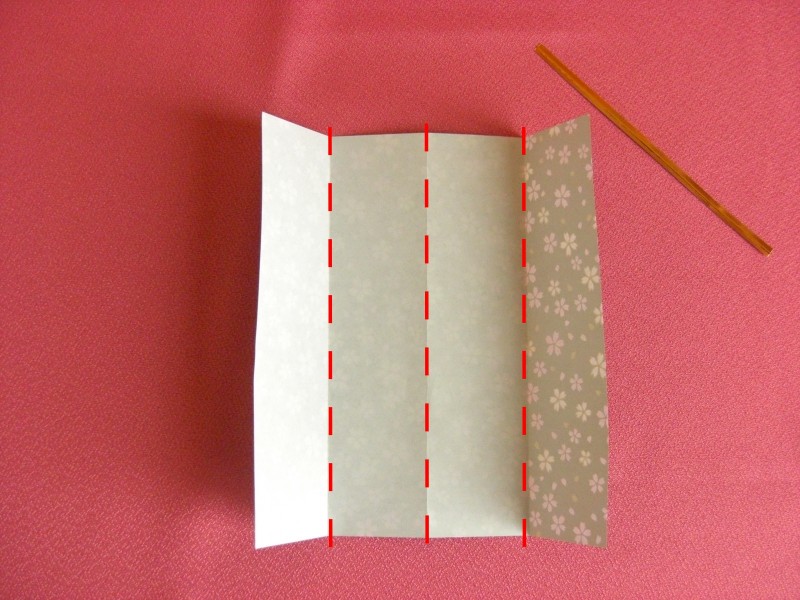暮らし 子どもと一緒に折り紙で作る 箸袋 お正月の祝い箸にも お客様にも 家電 Watch