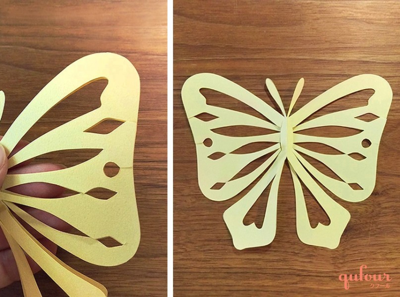 暮らし 折り紙とハサミで切り絵 応用編 カラフルな 飾り模様 を蝶で実践 家電 Watch