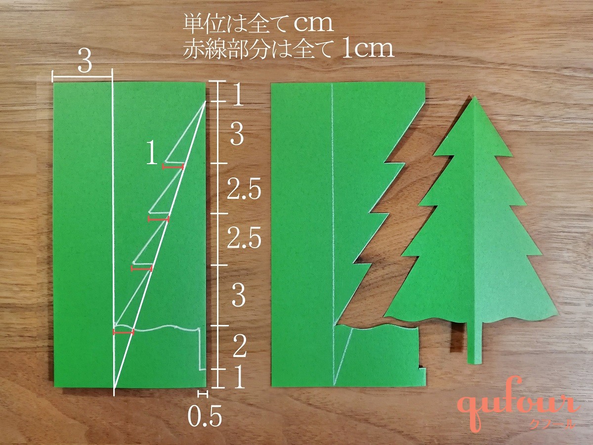 暮らし 季節の切り絵カード16 子どもと作る クリスマスツリー カード2種 家電 Watch