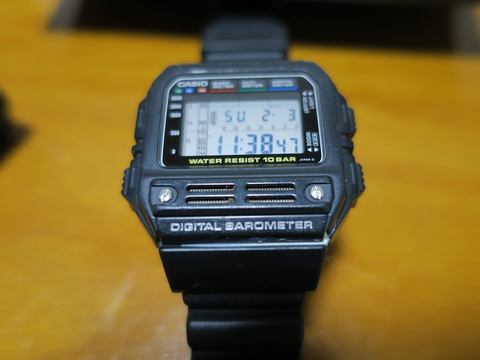 思い出家電 カシオの腕時計 デジタルバロメーター Bm 100wj 家電