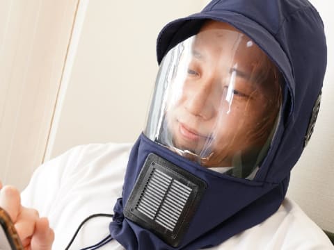 サンコー 頭からかぶるマスク 花粉ブロッカー3 Usbファン装備 家電 Watch