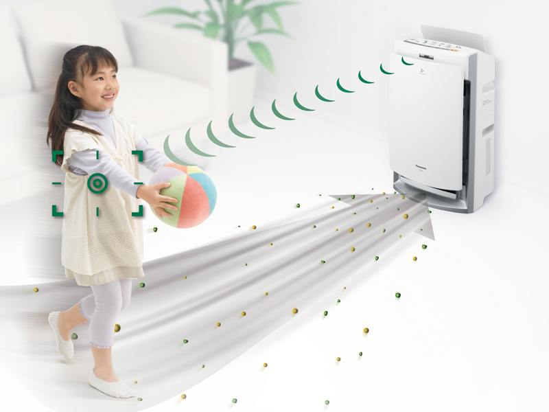 子供の動きをセンサーで感知するイメージ