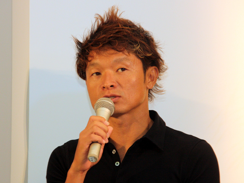 <font color="navy" size="2">トライアスロン選手の白戸太朗氏は、実際にアイアンマンに出場した経験からアドバイスを送った</font>