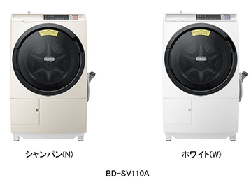 日立、スリムな奥行きで毛布が4枚入る業界最大容量12kgのドラム式洗濯