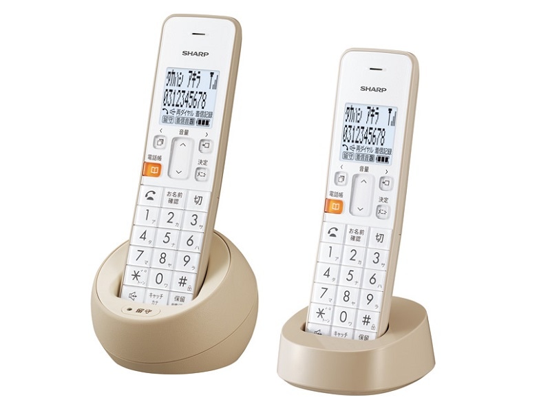 シャープ、インテリアに映えるデザインのデジタルコードレス電話機