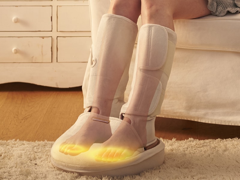 家電製品ミニレビュー 1日歩いてパンパンの脚もエアマッサージャでしぼってスッキリ 家電 Watch