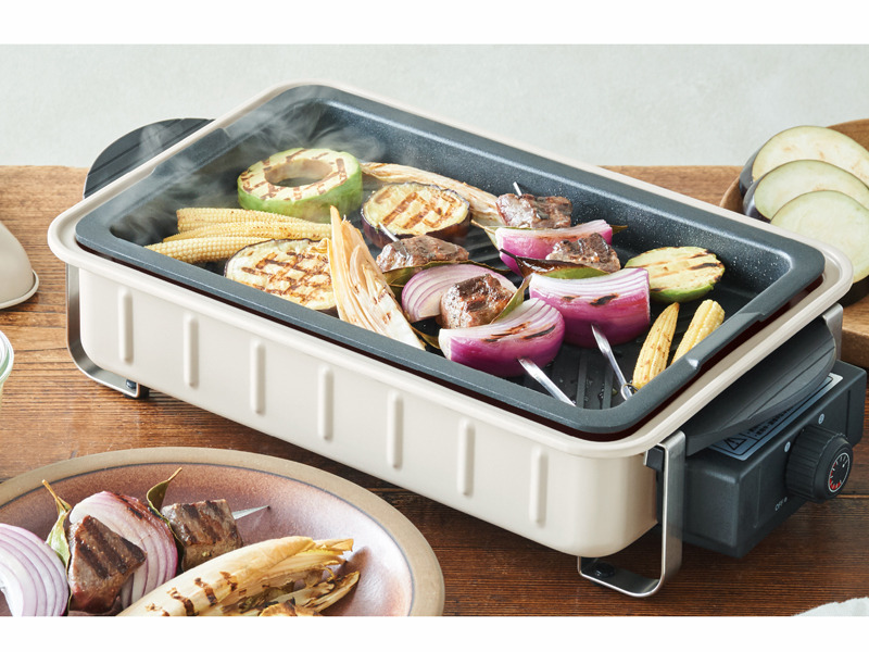 レコルト、卓上で本格バーベキューが楽しめる「Home BBQ」に限定カラー