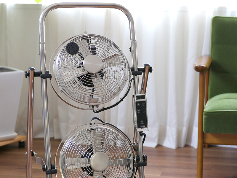 【動作OK! 廃盤希少品】2連 メタル扇風機 PR-F033 送料無料でお届け！ 00-top.jpg