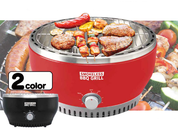 ヒロ・コーポレーション、着火が簡単で煙が出にくい、ファン搭載の卓上