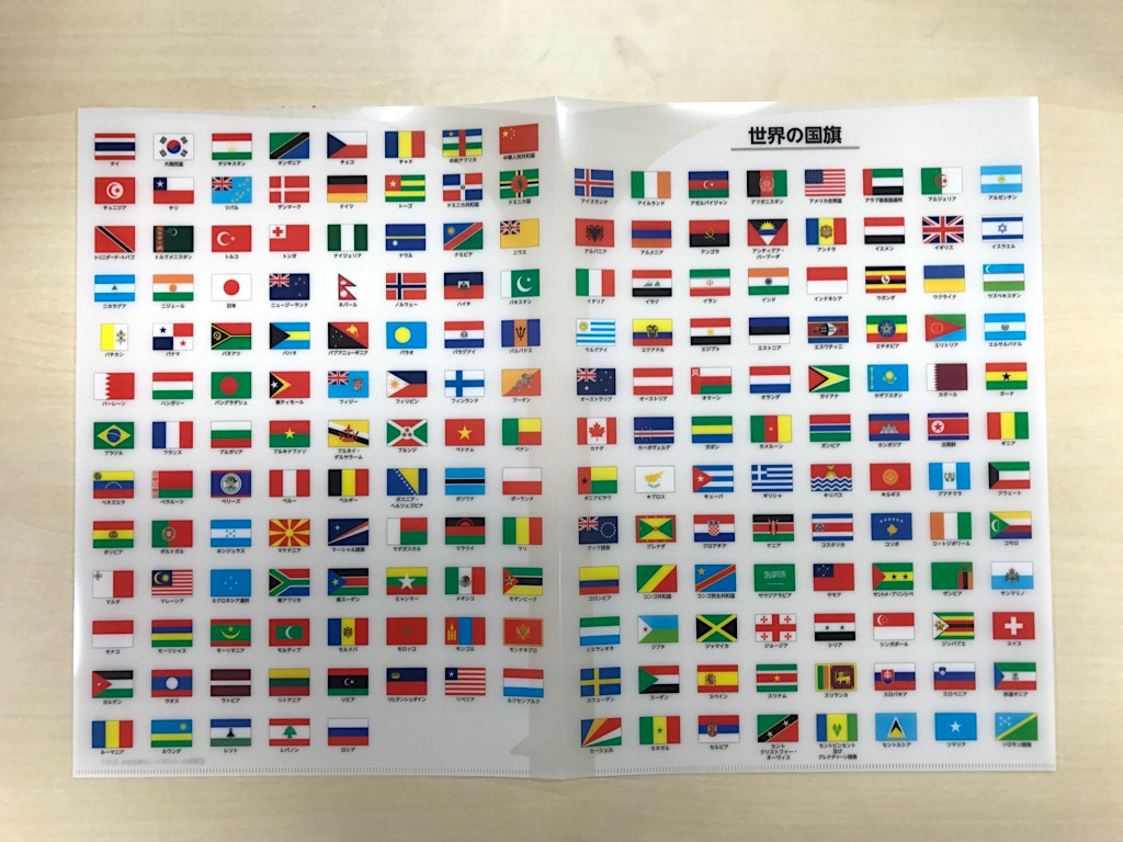 ビジネスべんり帖 世界は知らない国だらけ 国旗デザインのクリアファイルを買ってみた 家電 Watch