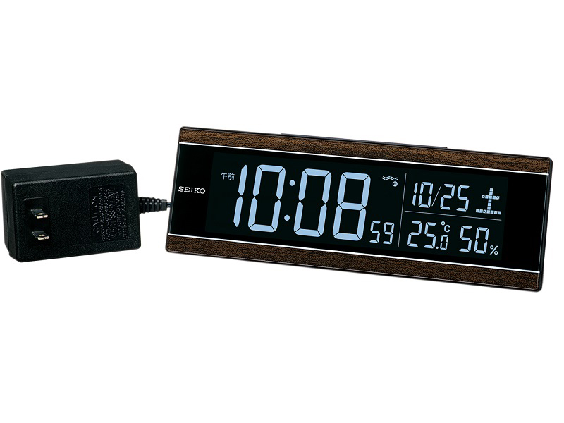 SEIKO C3 デジタル置時計 70色 セイコー、70色カラー表示のLEDデジタル時計にギフト向け高級デザイン