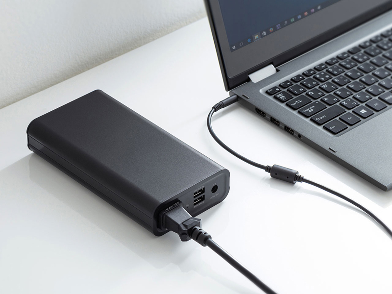 サンワサプライ、AC出力ポート搭載の2万mAhのモバイルバッテリー - 家電 Watch