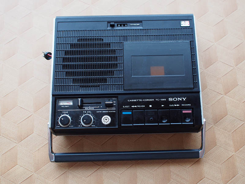 SONY TC-1265 カセットレコーダー　コード付き