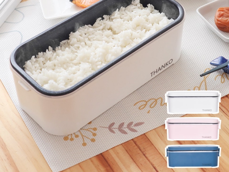 新品　14分でご飯が炊ける炊飯器 14分で炊きたてご飯、サンコーの弁当箱型炊飯器に2つの新色 - 家電 Watch