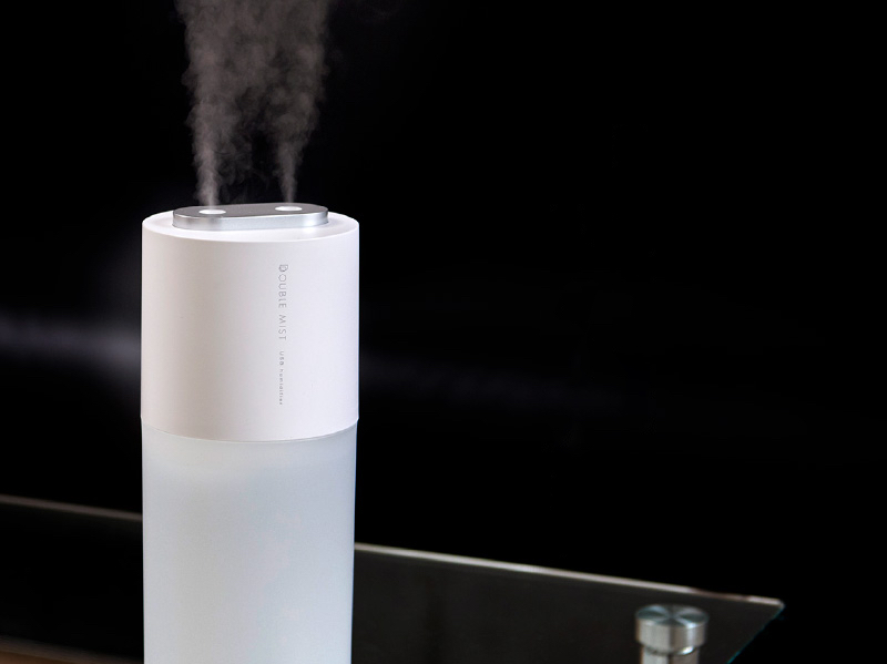 2つの噴霧口でパワフル、充電式ポータブル超音波加湿器 - 家電 Watch