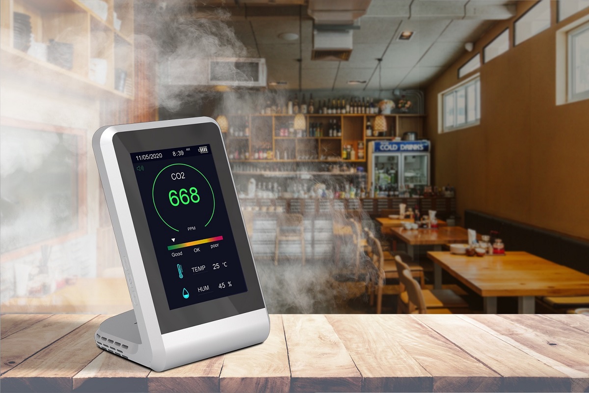 換気のタイミングが分かるCO2濃度測定器 - 家電 Watch