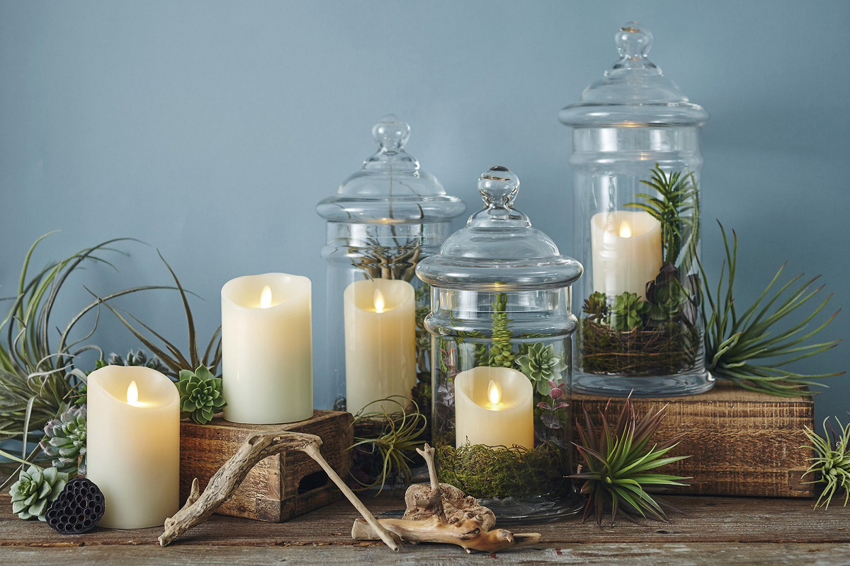 カメヤマ、炎のゆらぎをLEDで繊細に表現するキャンドル型ライト - 家電