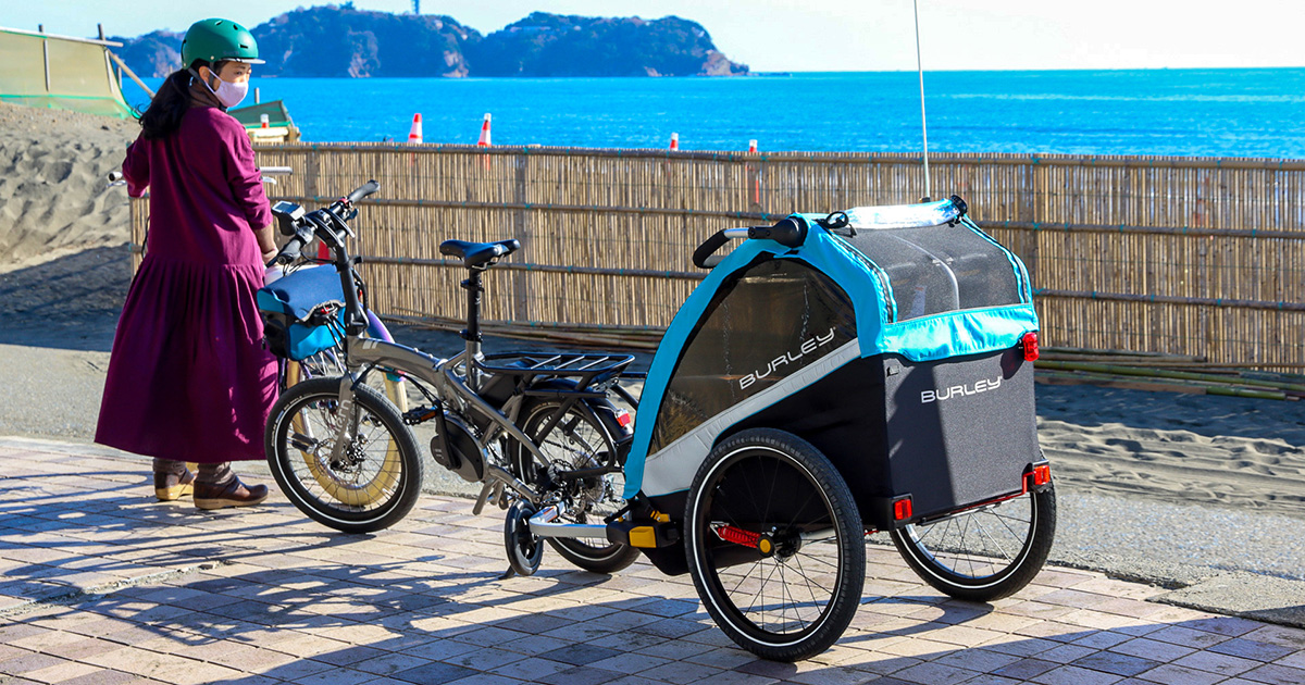 自転車 牽引 子供