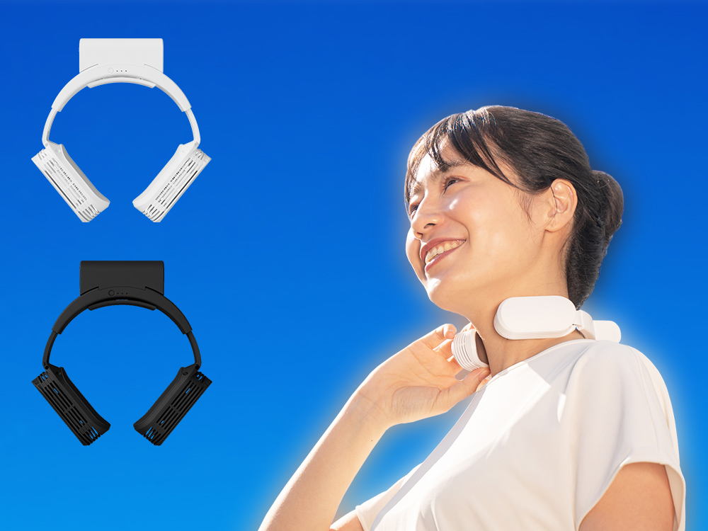 サンコー、気温よりも15℃冷やすネッククーラーEvo。ケーブルレス