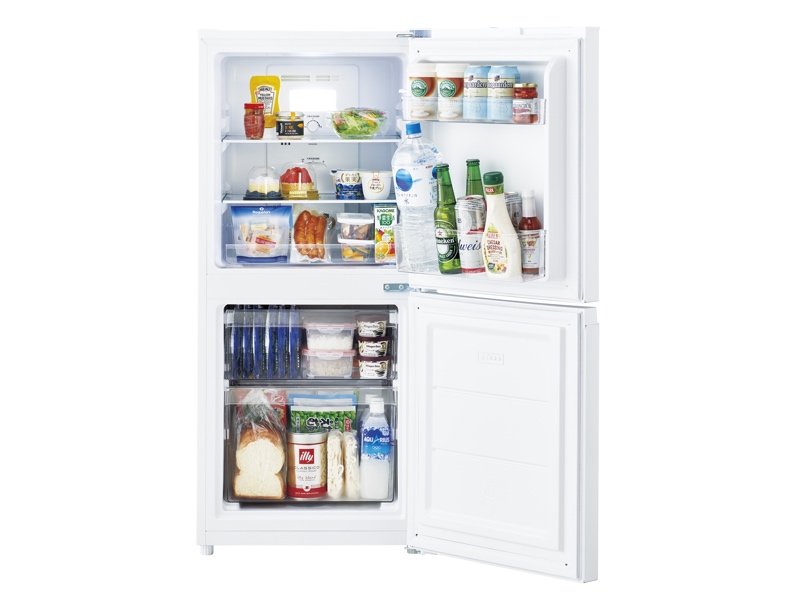 ハイアール、単身者向けの121L冷蔵庫。冷凍室・ドアポケットが大容量 