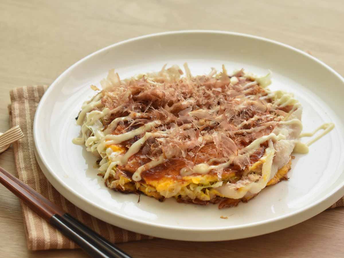 小麦粉ナシでダイエットにも 豚バラとカットキャベツのお好み焼き風 美味しく 手抜き クッキング 家電 Watch