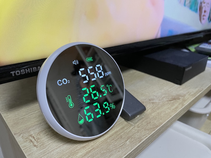 この部屋の戦闘力は480ppmです!」CO2濃度計を設置する【老師オグチの