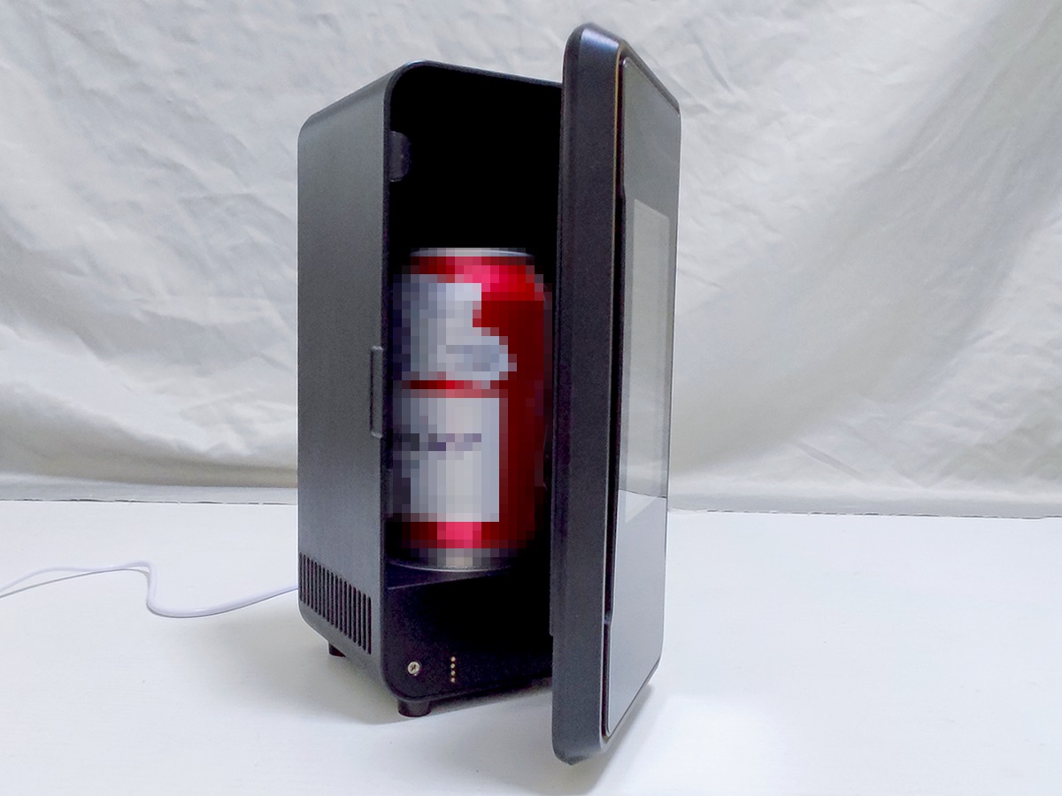1缶サイズの持ち運べるUSB冷温庫。写真や動画の表示も - 家電 Watch