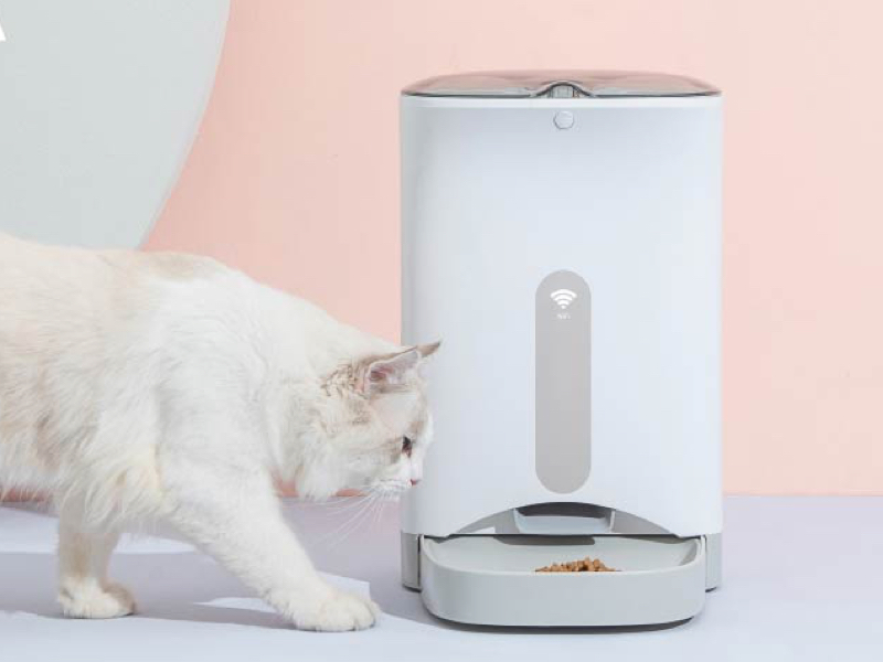 外出中でも家の犬や猫にごはんをあげられる給餌機「もぐもぐ当番