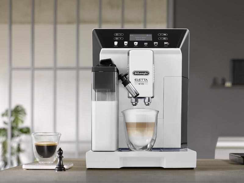 デロンギ、自動ミルクフォームでカプチーノも作れるコーヒーマシン 