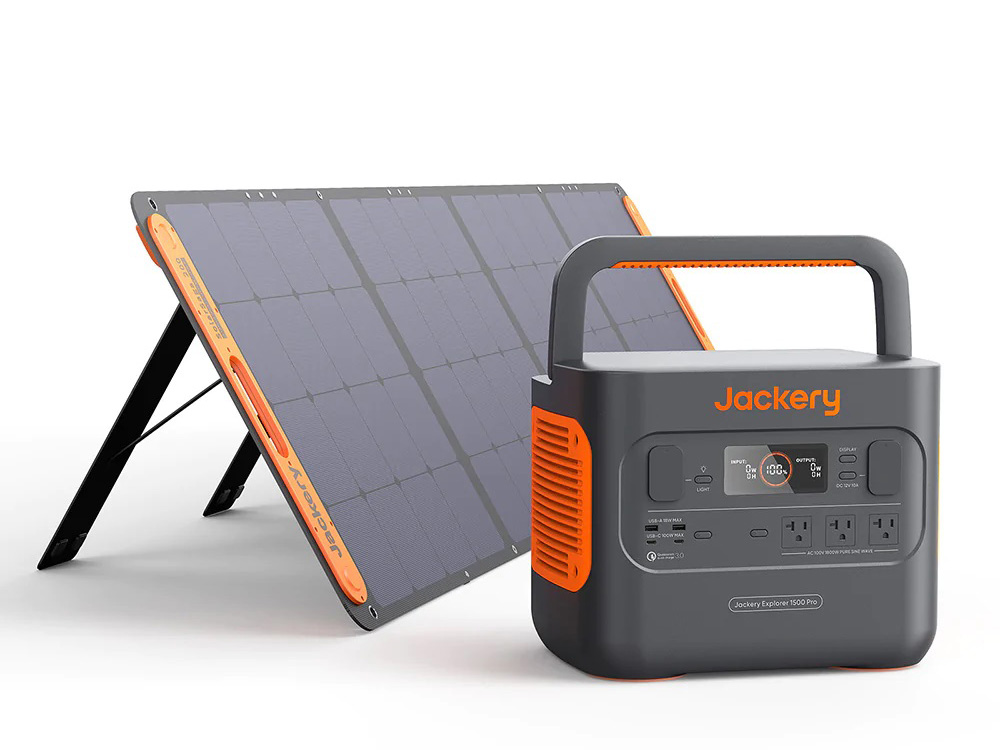 Jackery、高速充電1,512Whポータブル電源と太陽光パネルの家庭用発電 