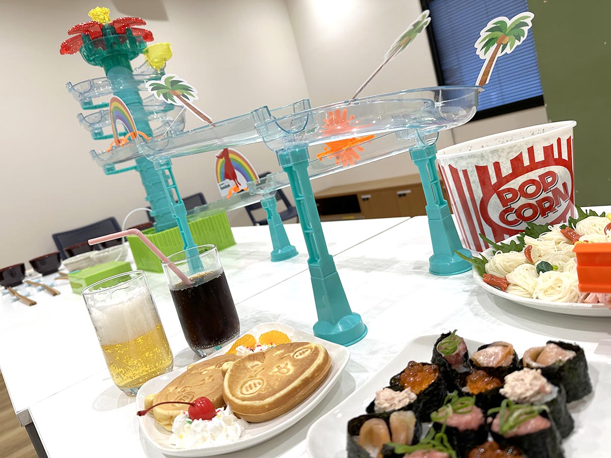 トピック】仕事中にパーティー家電で遊んでみた。のりまき工場、ちい
