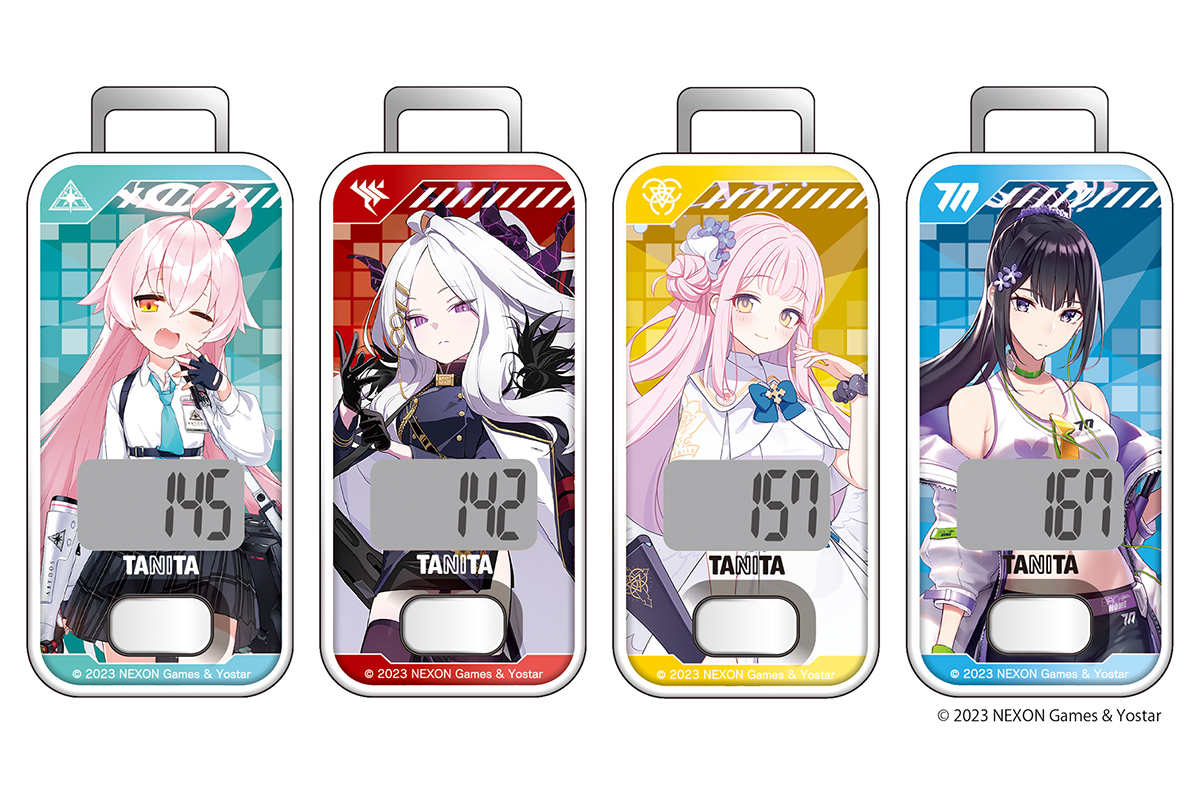 ブルーアーカイブ全101キャラが歩数計に。タニタとコラボ - 家電 Watch