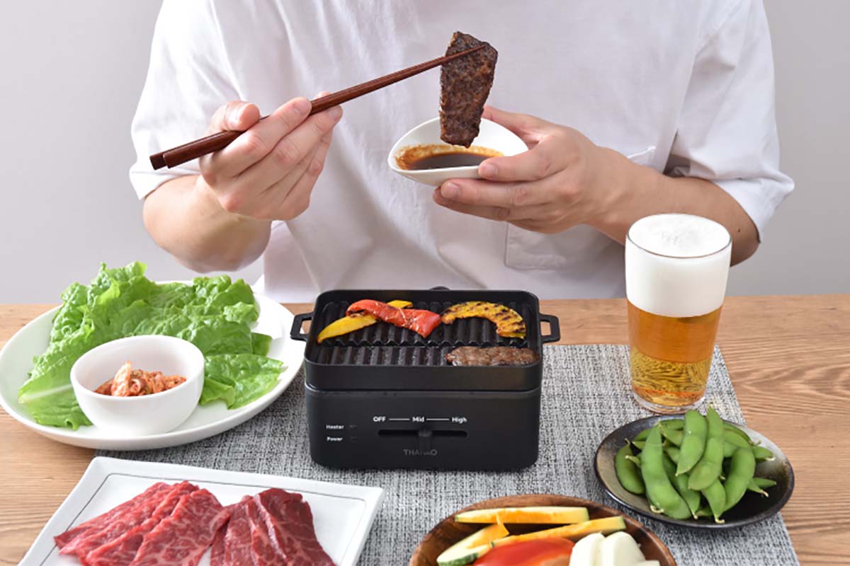 サンコー、手のりサイズの卓上焼き肉「ソログリル」 - 家電 Watch