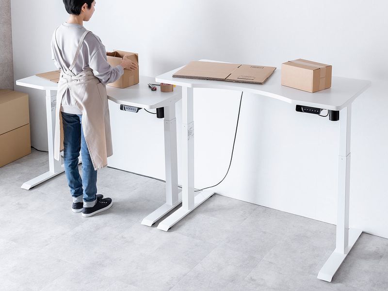 サンワサプライ 電動昇降デスク 120×51cm 白脚白天板 top.jpg
