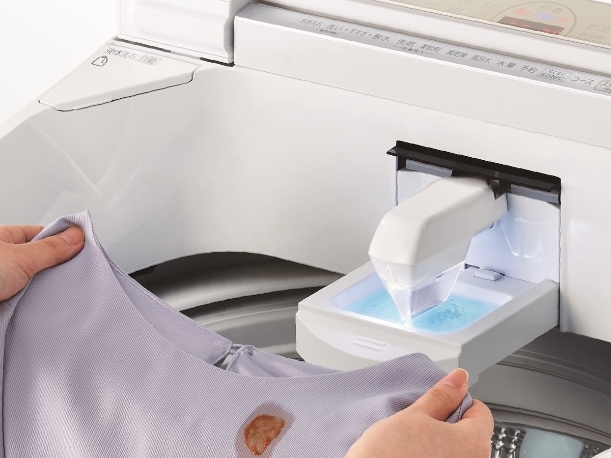 アクア、超音波洗浄機つきのタテ型洗濯機 洗剤自動投入 - 家電 Watch