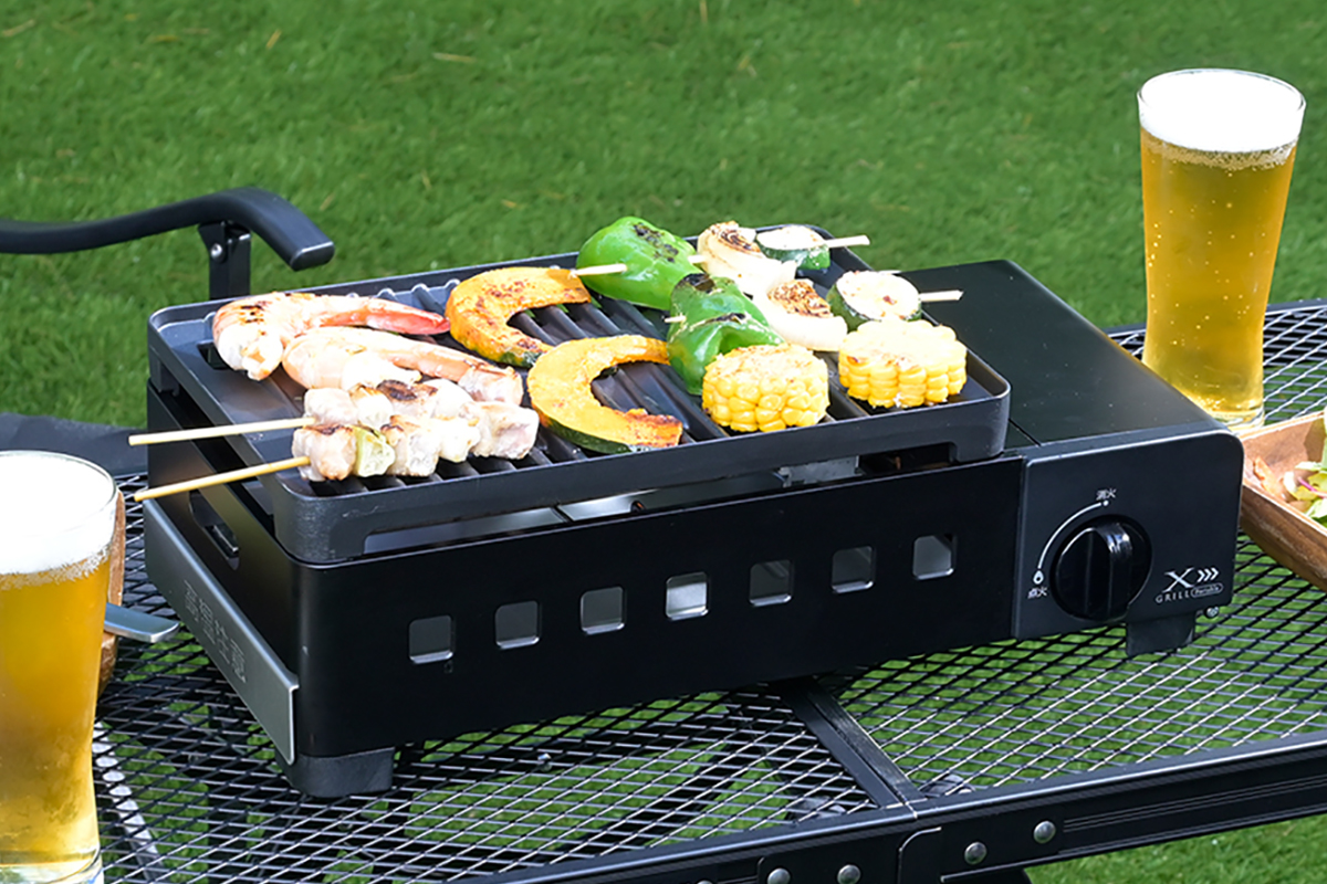 焼き肉の煙半分に抑えるカセットガスグリル、山善 - 家電 Watch