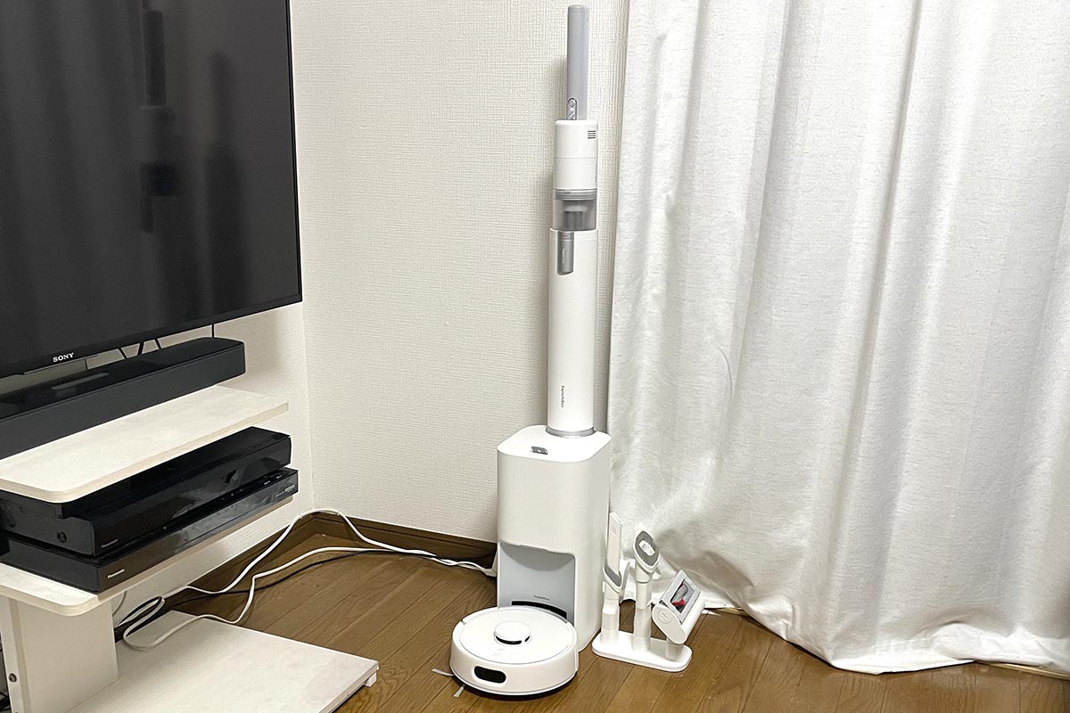 SwitchBot ロボット掃除機ベース用スティッククリーナー充電スタンドパーツ スティック&ロボット掃除機が1つに!? 掃除は家まるごとSwitchBotで済ん