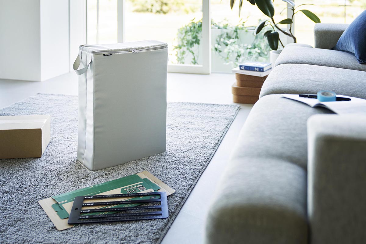 山崎実業、フリマアプリの梱包材まとめておけるボックス - 家電 Watch