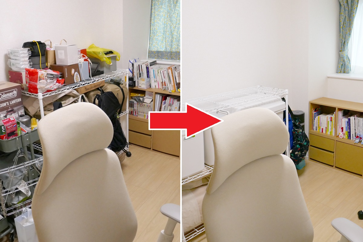 物置化した仕事部屋 プロの片付けビフォーアフター【10分こそうじ 