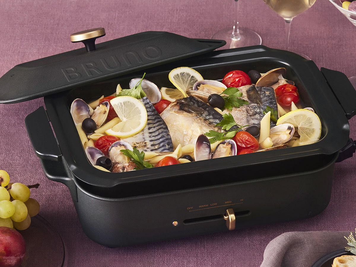 BRUNOコンパクトホットプレート 鋳物みたいなブラック - 家電 Watch