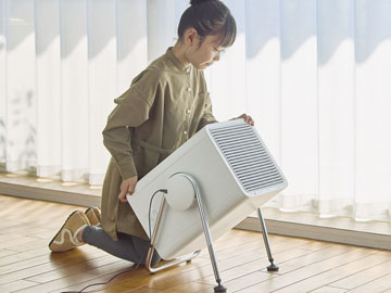 使い方はあなた次第。風向きを自由に調整できる空気清浄機「Silky Wind